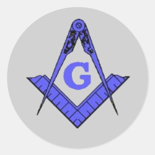 Masonic Edition Runder Aufkleber (Vorderseite)