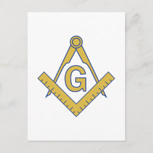 MASONIC EMBLEM POSTKARTE