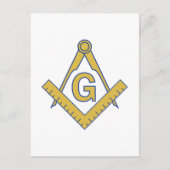 MASONIC EMBLEM POSTKARTE (Vorderseite)