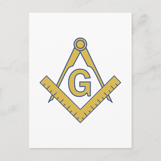 MASONIC EMBLEM POSTKARTE (Vorderseite)