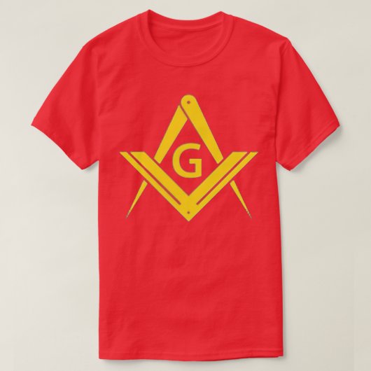 Masonic Entertainment Square Compass Freemaso T-Shirt (Design vorne)