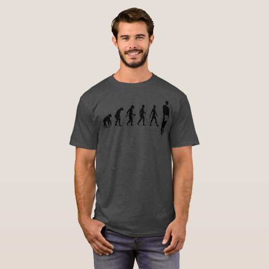Masonic Evolution Man to Mason Square Compass T-Shirt (Vorne ganz)