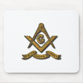 Masonic Faith Hope and Charity Mouse Pad Mousepad