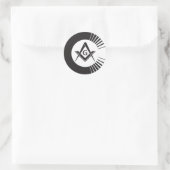 Masonic, Freemason, Masons Runder Aufkleber (Tasche)