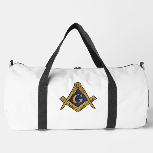 Masonic Freemasons Mauerwerk Oes Square und Compas Duffle Bag (Vorderseite)