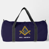 Masonic Freemasons Mauerwerk Oes Square und Compas Duffle Bag (Vorderseite)