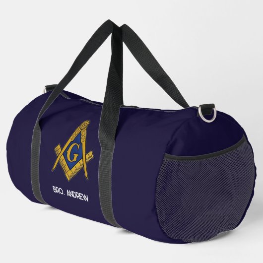 Masonic Freemasons Mauerwerk Oes Square und Compas Duffle Bag (Rechte Ecke)
