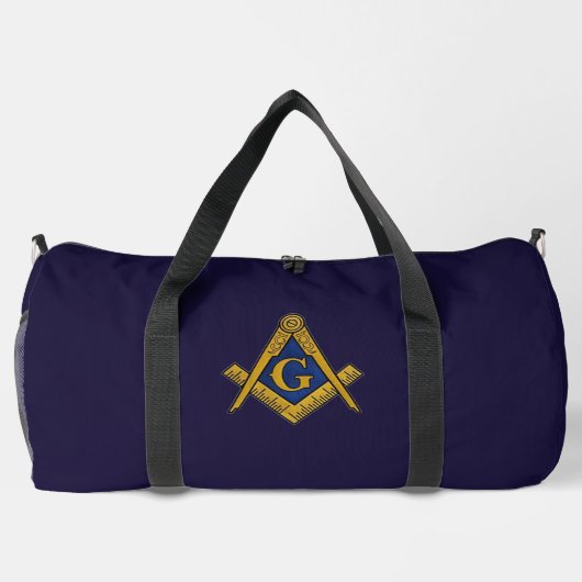 Masonic Freemasons Mauerwerk Oes Square und Compas Duffle Bag (Rückseite)