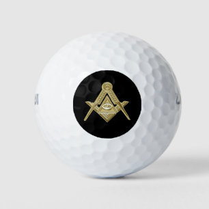 Masonic Freemasons Mauerwerk Oes Square und Compas Golfball