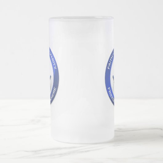 Masonic Frosted Mug Mattglas Bierglas (Mittel)