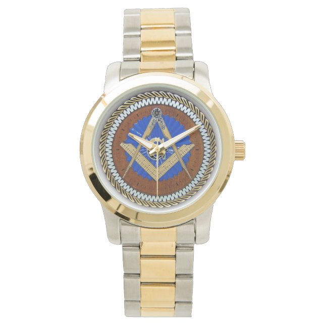 Masonic Gold Armbanduhr (Vorderseite)