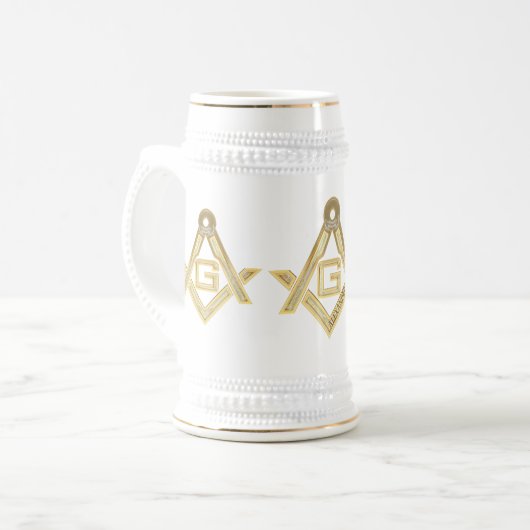 Masonic Golden Rush Bierglas (Vorderseite Links)