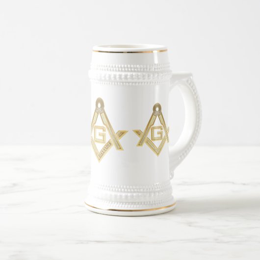 Masonic Golden Rush Bierglas (VorderseiteRechts)