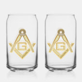 Masonic Golden Rush Dosenglas (Vorderseite)
