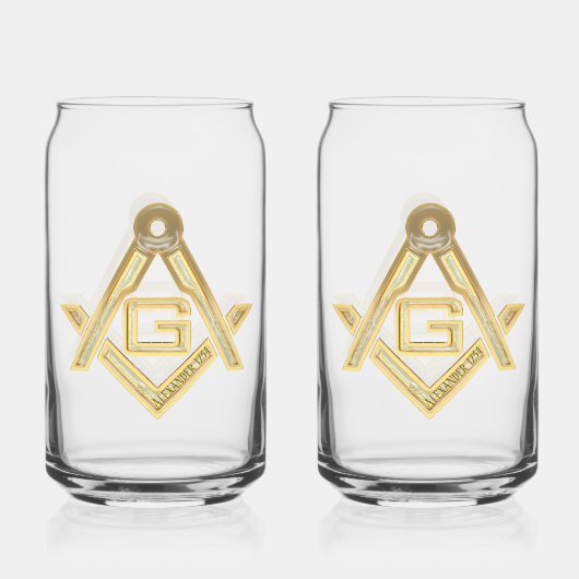Masonic Golden Rush Dosenglas (Vorderseite)