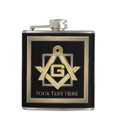 Masonic Golden Rush Flachmann (Vorderseite)