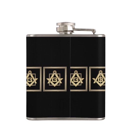 Masonic Golden Rush Flachmann (Rückseite)