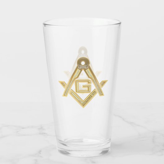 Masonic Golden Rush Glas (Rückseite)