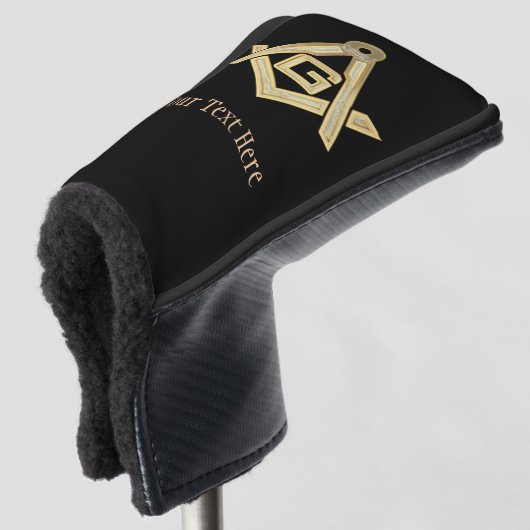 Masonic Golden Rush Golf Headcover (3/4 Vorderseite)