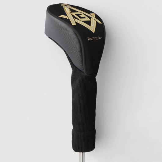 Masonic Golden Rush Golf Headcover (angewinkelt)