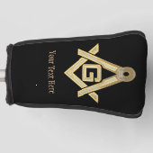 Masonic Golden Rush Golf Headcover (Vorderseite)