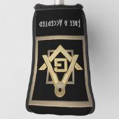 Masonic Golden Rush Golf Headcover (Rotieren 90)