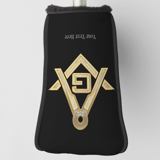 Masonic Golden Rush Golf Headcover (Rotieren 90)