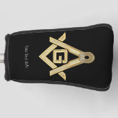 Masonic Golden Rush Golf Headcover (Vorderseite)