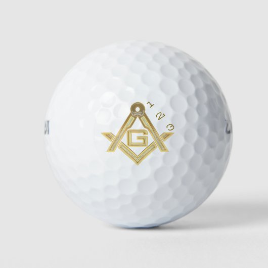 Masonic Golden Rush Golfball (Vorderseite)