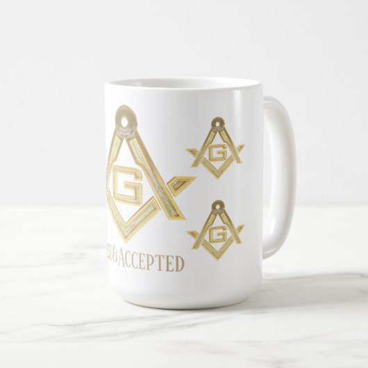 Masonic Golden Rush Kaffeetasse (VorderseiteRechts)