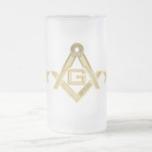 Masonic Golden Rush Mattglas Bierglas (Mittel)