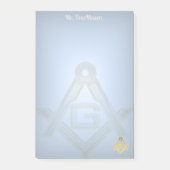 Masonic Golden Rush Post-it Klebezettel (Vorderseite)
