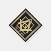Masonic Golden Rush Serviette (Ecke)