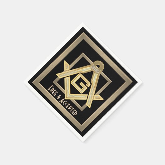 Masonic Golden Rush Serviette (Ecke)