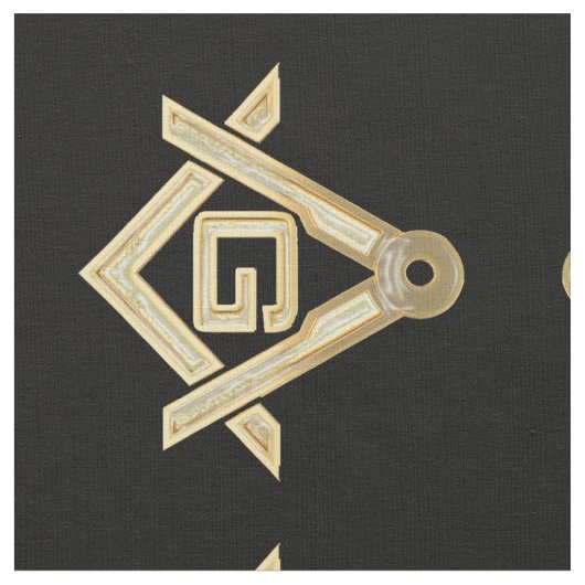 Masonic Golden Rush Stoff (Nahaufnahme)