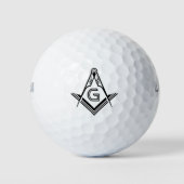 Masonic Golf Ball Briefmarke | Geeignete Freimaure (Vorderseite)