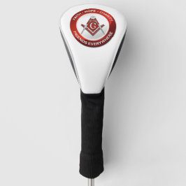 Masonic Golf Head Cover Red Golf Headcover