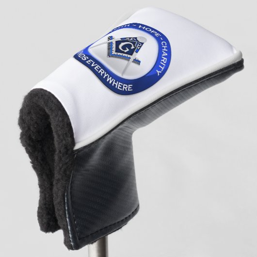 Masonic Golf Putter Cover Headcover (3/4 Vorderseite)