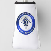 Masonic Golf Putter Cover Headcover (Rotieren 90)