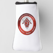 Masonic Golf Putter Cover Red Golf Headcover (Rotieren 90)
