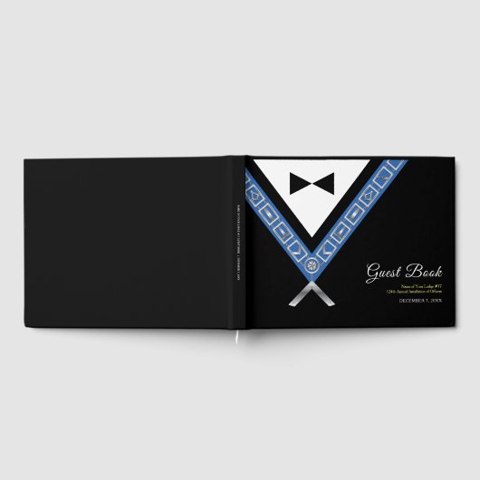 Masonic Guest Book | Jewels Tux Gästebuch (Voll)