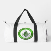 Masonic Gym Bag Green Duffle Bag (Vorderseite)