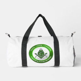 Masonic Gym Bag Green Duffle Bag
