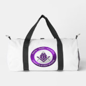 Masonic Gym Bag Purple Duffle Bag (Vorderseite)