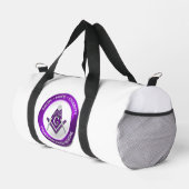 Masonic Gym Bag Purple Duffle Bag (Rechte Ecke)