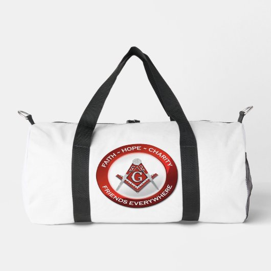 Masonic Gym Bag Red Duffle Bag (Vorderseite)