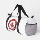 Masonic Gym Bag Red Duffle Bag (Rechte Ecke)