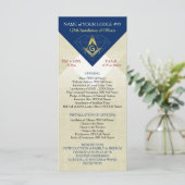 Masonic-Installationsvorlage | Blue Diamond (Stehend Vorderseite)