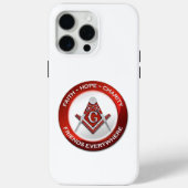 Masonic iPhone Case Red (Rückseite)