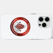 Masonic iPhone Case Red (Rückseite (Horizontal))